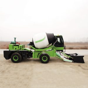 Self-loading mixer truck